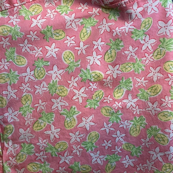 LILLY PULITZER pink Pineapple Starfish PANTS one rear pocket size 8 - Picture 3 of 6